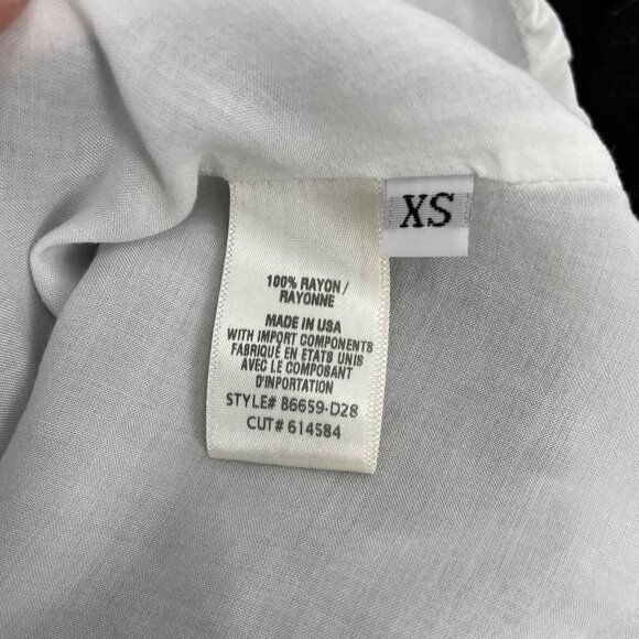 Bella Dahl Gathered Gray Ombre Glacier Print Belted Dress Womens Size XS - Picture 6 of 10